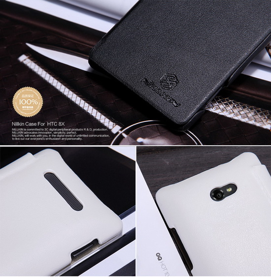 เคส HTC 8X Nillkin stylish Leather Case เคสหนังผิวเรียบแบบคลาสสิก สวมง่ายกระชับตัวเครื่อง หนังคุณภาพเยี่ยมปกปิดรอบด้าน พร้อมฝาปิดหน้าจอปกป้องสมบูรณ์แบบ ของแท้ 100%  By Gadget Friends